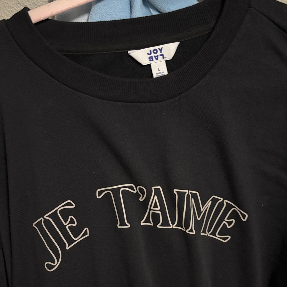 Black Joy Lab 'Je T'aime' Sweatshirt